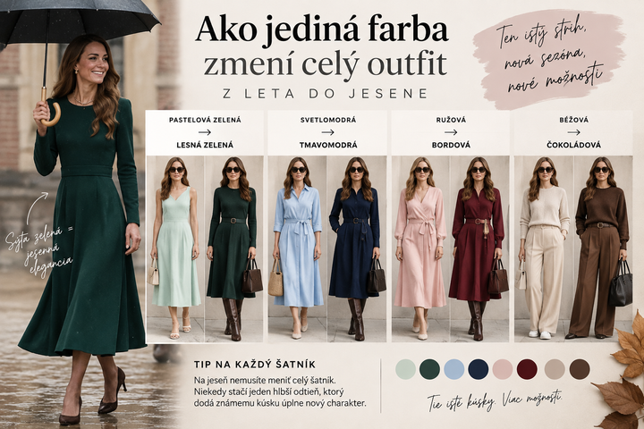 Ako dokáže jedna farba zmeniť celý outfit